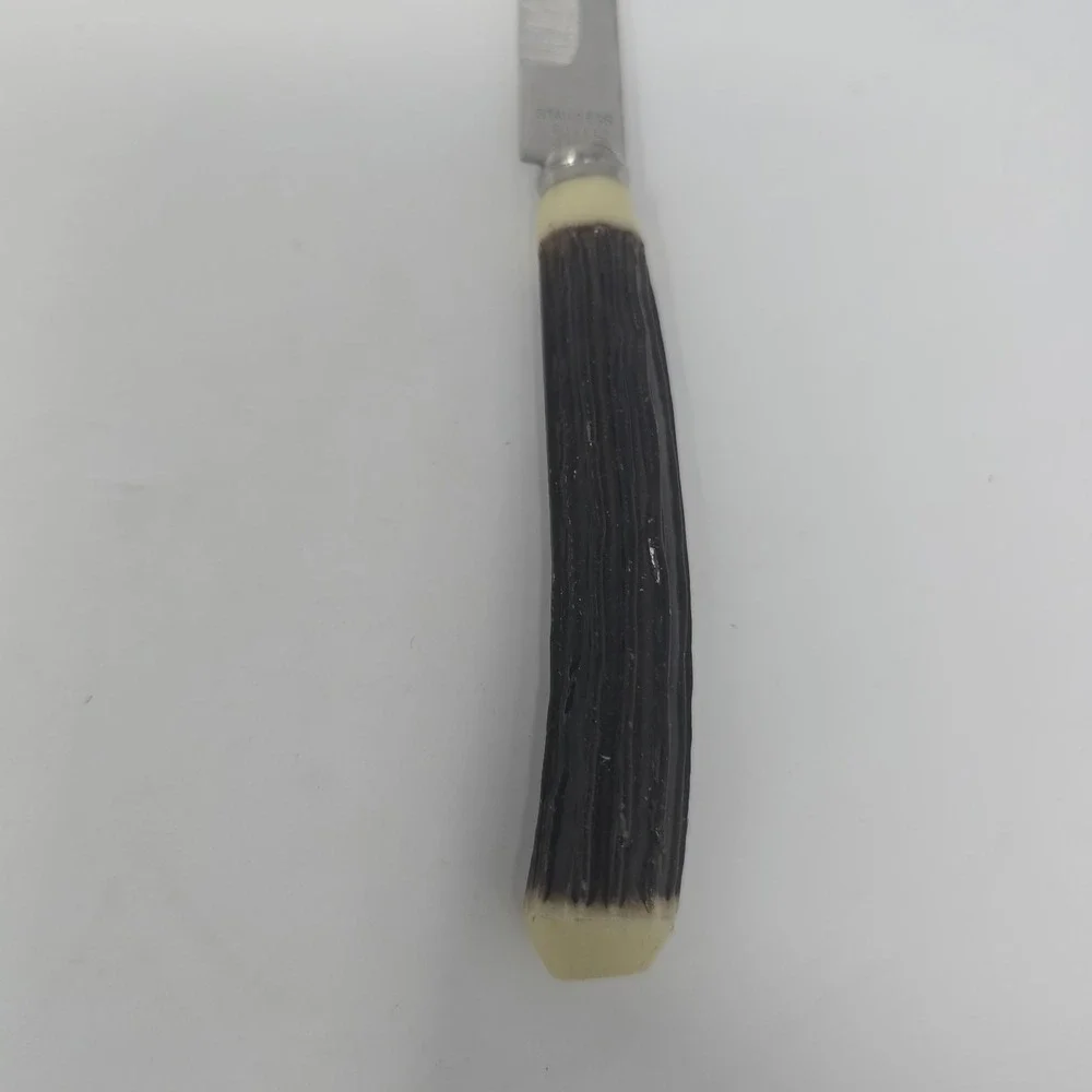 Vintage Set of 6 Hollow‎ Ground Stainless Steel Steak Knives From JAPAN